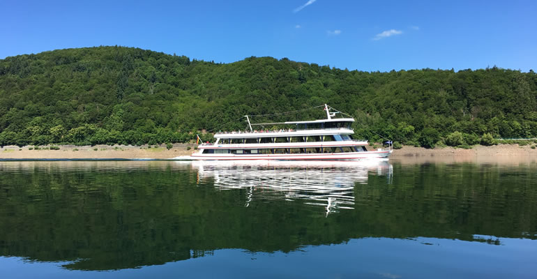 Round Trip with Passenger Ship on Edersee